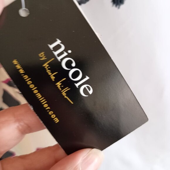 Nicole Miller Peasant Blouse NWT Square Neck Flowy Lined Size 8 Polyester - Picture 4 of 6